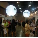 Carried Inflatable Back Pack Ball With Led Light For Trading Show for sale