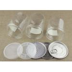 PE Lid Round Clear PET Jar Customized Printing For Dry Food / Powder Packaging for sale