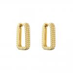 24K Chunky Gold Plated Hoop Earrings