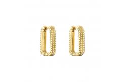 China 24K Chunky Gold Plated Hoop Earrings supplier