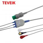 IEC Snap Connector One Piece Monitor DB 9 Pin ECG Cable