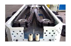China PP / PE Elelctrical Wire Pipe Extrusion Machine , Single Screw supplier