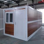China Durable Folding Container House With Bending Steel Plate And Glass Wool Sandwich Panels For Strong And Insulated Walls manufacturer