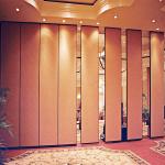 MDF Board Laminated Fireproof Sliding Rotating Movable Partition Wall For Hotel