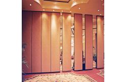 China MDF Board Laminated Fireproof Sliding Rotating Movable Partition Wall For Hotel supplier