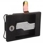 Handle Key Tool Box Locks Black Painted Zinc Alloy For Cabinet Door for sale