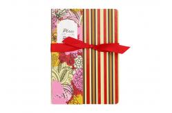 China Stripe Custom Printed Notebooks , Personalised Writing Journal Bookmark Bow Found supplier