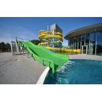 2.5 meters Wide Family Slide Fiberglass Pool Slide For Kids And Adults for sale