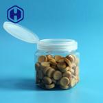 Custom Packing Empty Hexagon Plastic Candy Jars Wide Mouth 87mm Flip Top for sale