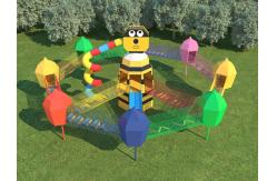 China ODM Climbing Frame Set  Steel Structure Childrens Climbing Frame Swing And Slide 20M supplier