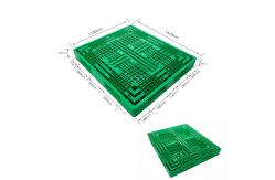 China Green 4 Way Euro Plastic Pallets Nestable Warehouse Racking HDPE Pallets supplier