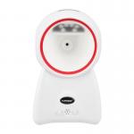 White Desktop Barcode Scanner Red LED Light USB Barcode Scanner High Speed for sale