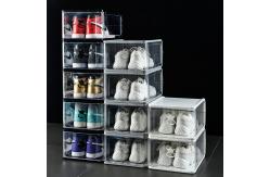 China ODM Dustproof Clear Plastic Shoe Organizer Drawer Rack Transparent supplier