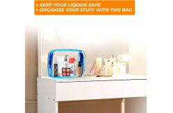 China Lager Capacity Waterproof Durable Clear Toiletry Bags With Zipper supplier