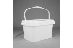 China 5L Food Storage Square Plastic Bucket IML Design Home Use supplier