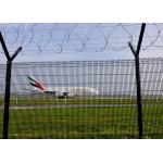 3d Curvy Pvc Coated Welded V Mesh Security Fencing For Airport for sale
