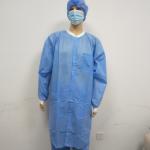 Elastic Cuffs Anti Static PP Disposable Isolation Gowns for sale