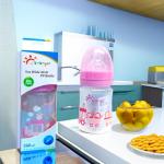 160ml PP Baby Feeding Bottle Wide Neck Washable for sale