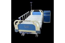 China 2150mm 750mm Multi Function Manual Hospital Beds 3 Cranks Patient Room supplier