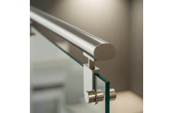 China Modern Stainless Steel Handrails with Flat Saddle for Glass Railings supplier