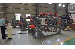 China Open Flame Rock N Roll Machine , Rotomolding Bucket Machinery supplier