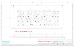 China 85 Keys Ruggedized Keyboard , Industrial Computer Metal Kiosk Keyboard supplier