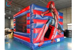 China Inflatable Combo Castle Spiderman Bouncy House With Slide supplier