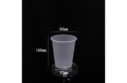 China 90 Caliber 360ml Outdoor Dull Polish Plastic Cups Transparent Frosted With Lids supplier