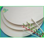 60gsm 120gsm EU Approved Paper Straw Base Food Grade Paper Roll , 100% Virgin Pulp Kraft Paper for sale