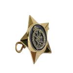Military Hat Pin Button Metal Star Badge 60-90mm Brass Material for sale