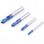 Tungsten Steel Milling Cutter Blue Nano-Coating CNC Cutting Tool Carbide Cutter for sale