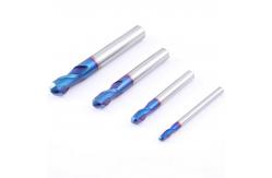 China 2-Blade Tungsten Steel Ball End Milling Cutter Nano-Coated Carbide Cutting Tool supplier