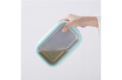 China Leak Proof Metal Food Storage Containers Rectangular 500ml Capacity supplier