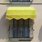 Aluminium Retractable Window Awnings Patio Sun Control Retractable Shades for sale