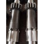 Gearbox Speed Reducers Spur Pinion Gear Shaft With Straight Sided Splines for sale
