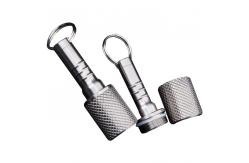 China Mini Portable Steel Pill Box With Keychain supplier