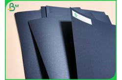 China Jumbo roll Coated 110g To 350g Double sides full Black Craft Paper board supplier