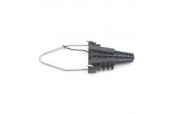 China Black 2 Wires Insulating Dead End Clamp Wedeg Shaped supplier