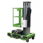 9 Meters 130kg Load Single Mast Lift , Aluminum Mobile Aerial Work Platform for sale