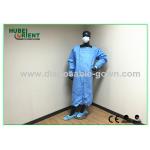 Green Or Blue Medical Sterile Packing Disposable Surgical Gowns Of Knitted Wrist for sale
