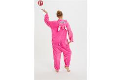 China 100% Polyester Flannel Christmas Warm Cute Pink Stitch Kigurumi Onesie supplier