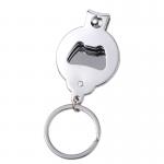 Sublimation Blank Nail Clipper Keychain With Bottle Opener Nail Scissors Keychain