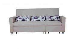 China Gray Cotton Home Sofa Bed Convertible Adjustable Footrest With Side Pocket supplier