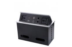 China Telephone Port USB Interface Conference Table Socket , Hidden Junction Box supplier
