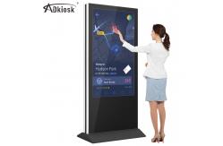 China 55inch double-sided display advertising player floor standing digital signage supplier