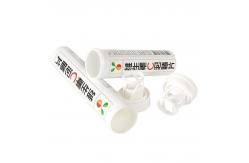 China Desiccant Included In Effervescent Tablet Packaging Spiral Lid Design Made Of PE supplier
