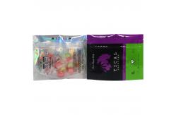 China Custom Zipper Resealable Bag With Window Aluminum Foil Mylar Bag supplier