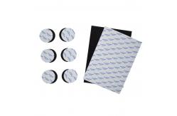 China Magnet Removable Ferrous Nano Gel Pads Round Shape DIY Self Adhesive supplier