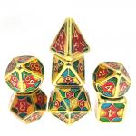 TRPG Running Group Metal Dice Dragon And Dungeon Colorful Color Spiderweb for sale