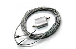 China 20*20MM Adjustable Wire Rope Grip Lock For Cable With Loops supplier